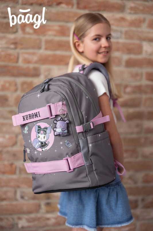 BAAGL SADA 5 Skate Kuromi Grey: batoh, peračník, športová taška, ľadvinka, obal na noteboo 7