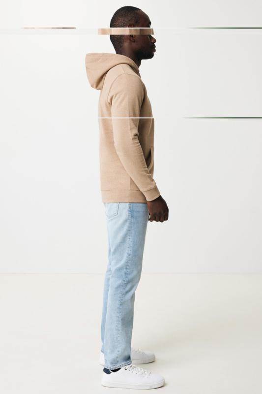 Nefarbená mikina s kapucňou IQONIQ Torres z recykl. bavlny heather brown XXXL 12