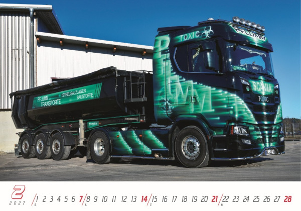 Nástenný kalendár Trucks 2027 3