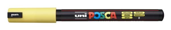 Dekoračný popisovač, 0,7 mm, UNI "Posca PC-1MR", žltá 1