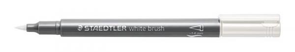 Dekoračný popisovač,1-6 mm, STAEDTLER "Design Journey Metallic Brush", biela 2