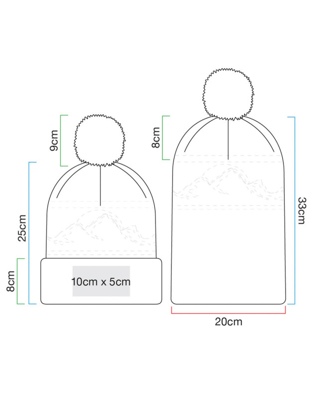 Čiapka s brmbolcom Mountain Peaks Beanie 5