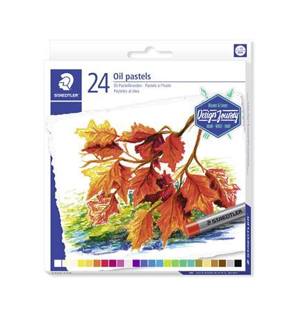 Olejové kriedy, STAEDTLER "Design Journey", 24 rôznych farieb