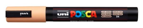 Dekoračný popisovač, 1,8-2,5 mm, UNI "Posca PC-5M", svetlooranžový 1