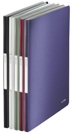 Prezentačná doska, 20 vreciek, A4, LEITZ "Style", titánovo modrá 4