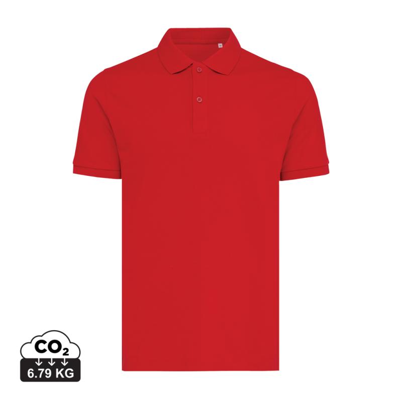 Polo tričko IQONIQ Yosemite z recykl. bavlny červená XXXL