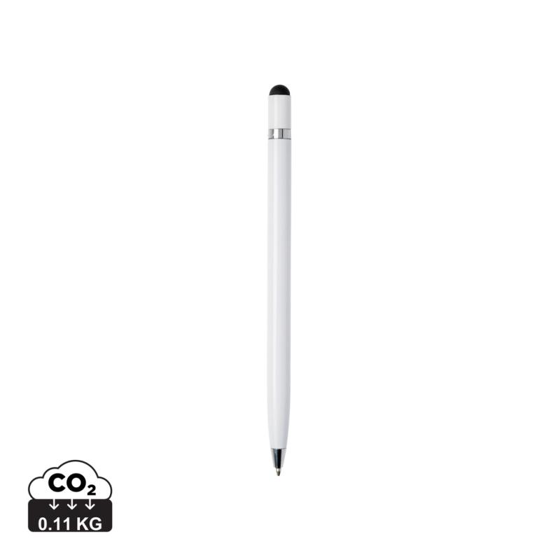 Minimalistické kovové pero biela
