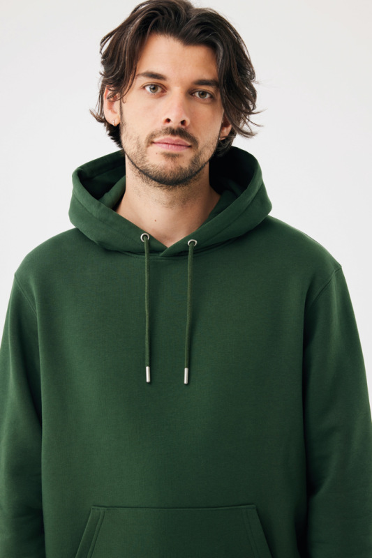IQONIQ Joshua Unisex mikina s kapucňou z rec. bavlny forest green M 14