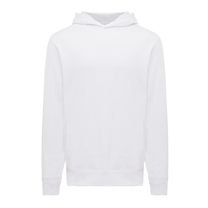 Mikina s bočnými vreckami IQONIQ Yengo z rec. bavlny recycled white XXL 1