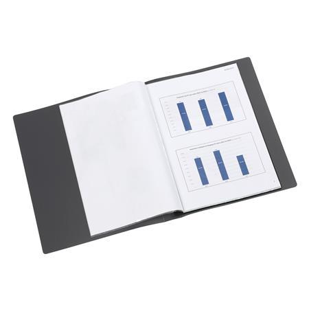 Prezentačná doska, 20 vreciek, A4, VIQUEL, čierna 3
