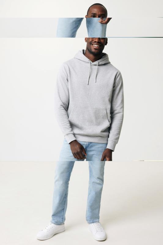 Ľahká mikina s kapucňou IQONIQ Rila z recykl. bavlny light heather grey XXS 12