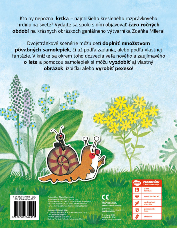 KRTKO a LETO ─ Kniha samolepiek 6