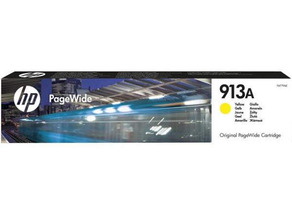 F6T79AE náplň pre PageWide 352, 377, PageWide Pro 452, 477 tlačiarne, HP 913, žltá, 3,5k 1