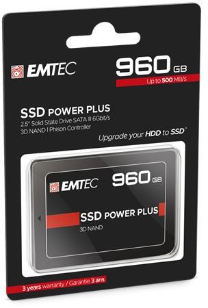 SSD (vnútorná pamäť), 960GB, SATA 3, 500/520 MB/s, EMTEC "X150" 3