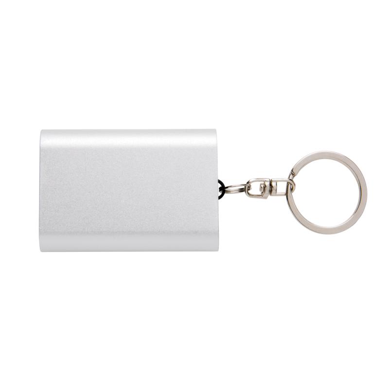 Klíčenka s powerbankou 1 000 mAh strieborná 3