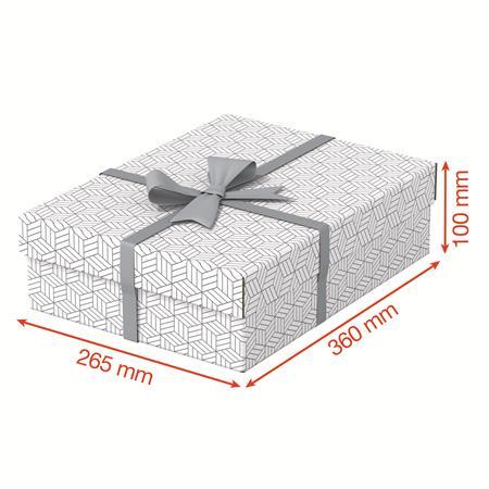 Úložný a darčekový box, ESSELTE "Home", biela 4
