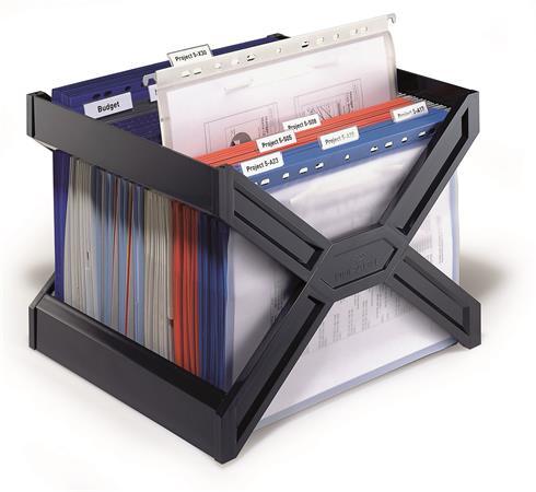 Zásobník na závesné obaly, plastový, DURABLE, "CARRY® plus", čierna 2