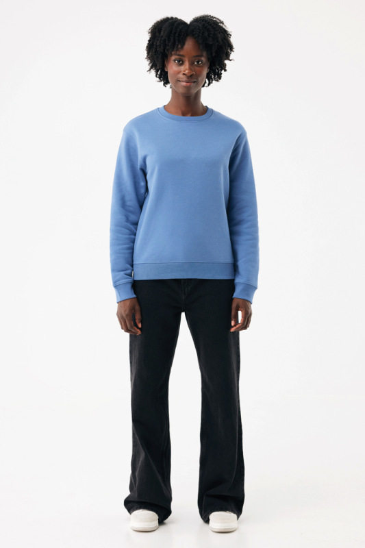 IQONIQ Toria Unisex mikina s okrúhl. výstrihom z rec. bavlny moon blue XL 11
