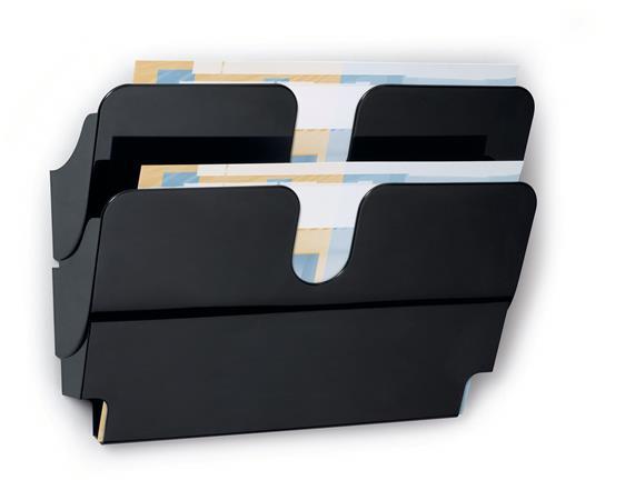 Držiak na katalógy, nástenný, na šírku, A4, DURABLE "FLEXIPLUS 2", čierna 2