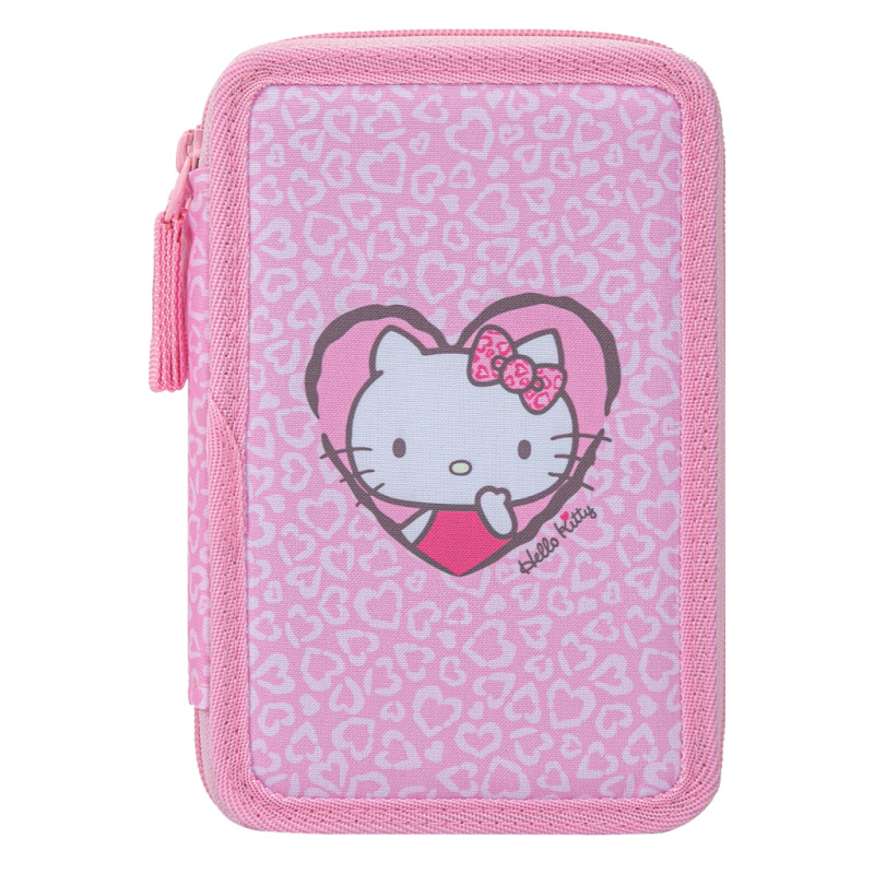 BAAGL Školský trojposchodový peračník Hello Kitty Sweet Leopard GRS 2