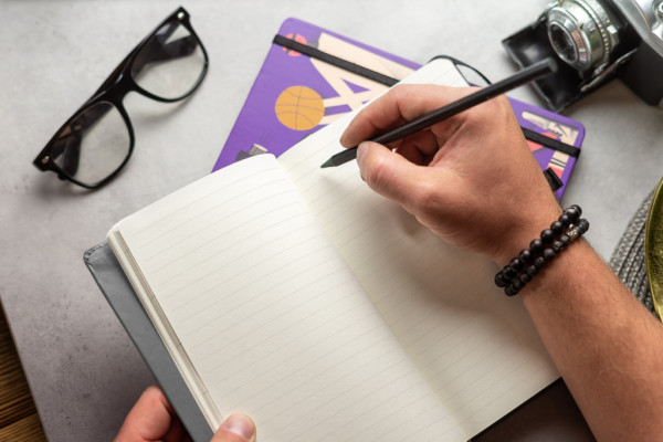 NOTIQUE Notes Ružová maľba, linajkovaný, 13 x 21 cm 3