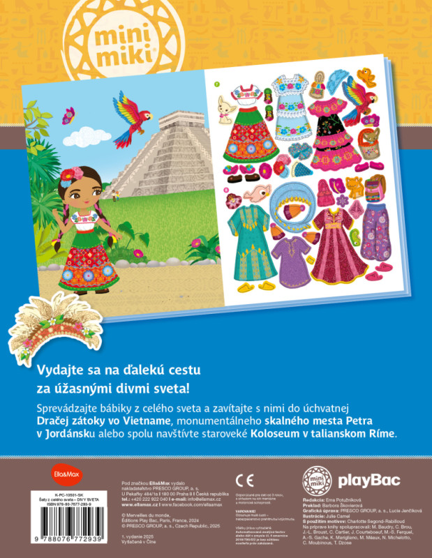 Šaty z celého světa DIVY SVETA – Kniha samolepiek 5