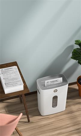 Skartovací stroj, konfety, 8 listov, HP "Oneshred 8CC", svetlosivá 5
