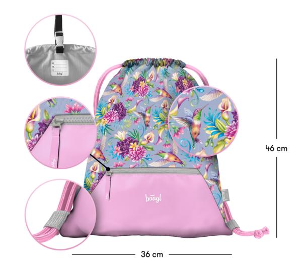 BAAGL Školské vrecko Kolibrík 2