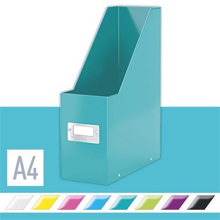 Zakladač, PP/kartón, 95 mm, LEITZ "Click&Store", ľadovo modrá 2