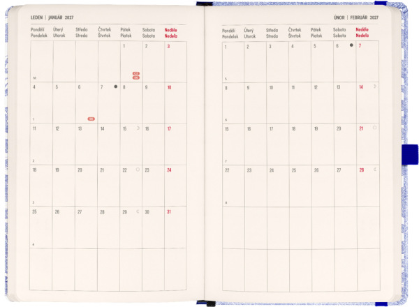 NOTIQUE Planbook diár/notes Pod morom 2027, 13 x 21 cm 3