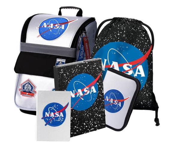 BAAGL SET 5 Zippy Nasa: aktovka, penál, sáček, desky, notes