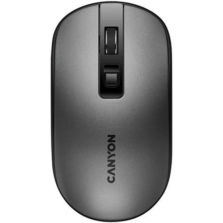 Myš, bezdrôtová, optická, nabíjateľná, CANYON "MW-18", grafitovo-sivá 1