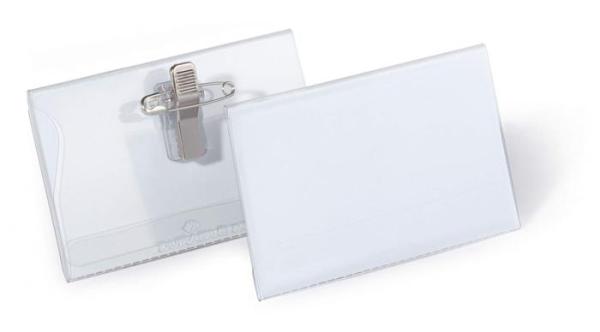 Visačka, s klipom a špendlíkom, 54x90 mm, DURABLE 1