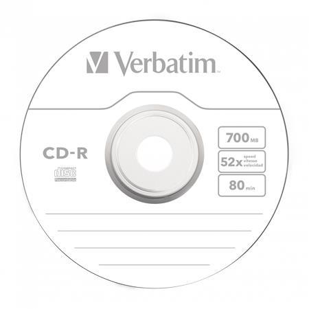 CD-R disk, 700 MB, 52x, 50 ks, cake box, VERBATIM "DataLife" 3