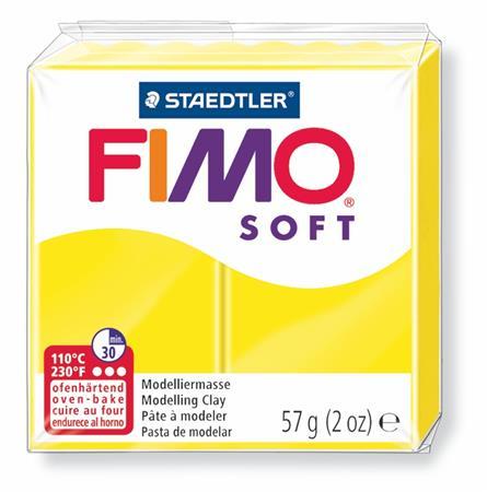 Modelovacia hmota, 57 g, polymérová, FIMO "Soft", citrónová 1