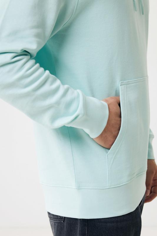 Ľahká mikina s kapucňou IQONIQ Rila z recykl. bavlny crushed mint XXXL 16