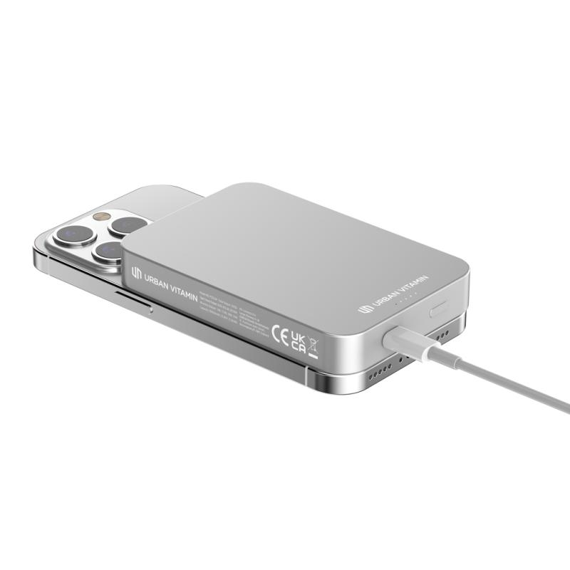 Powerbanka 10000mAh Urban Vitamin Compton z RCS alu a plastu strieborná 10