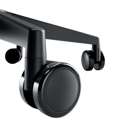 Pracovná stolička, s kolieskami, ergonomická, LEITZ "Ergo Comfort Active", tmavosivá 5