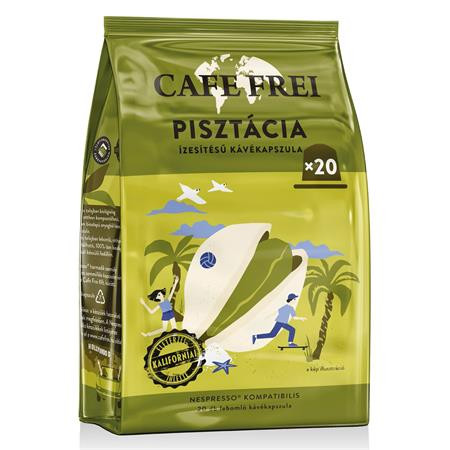 Kávové kapsuly, kompatibilné s Nespresso®, 20 ks, CAFE FREI, pistácia