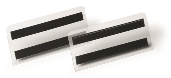 Logistické vrecko, magnetické, 150x67 mm, hotizontálne, DURABLE "HARD COVER", priehľadné 2