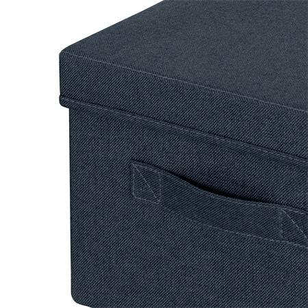 Úložný box, textilný, rozmer M, LEITZ "Fabric", zamatová sivá 4
