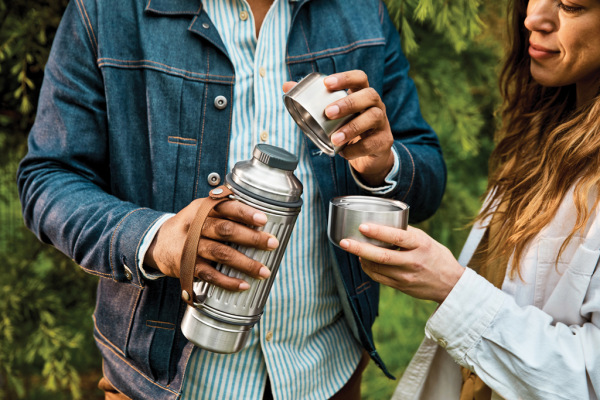 Termofľaša Explorer Duo 1L Black+Blum sivá 12