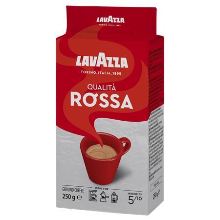 Káva, pražená, mletá, 250 g, LAVAZZA "Rossa" 1