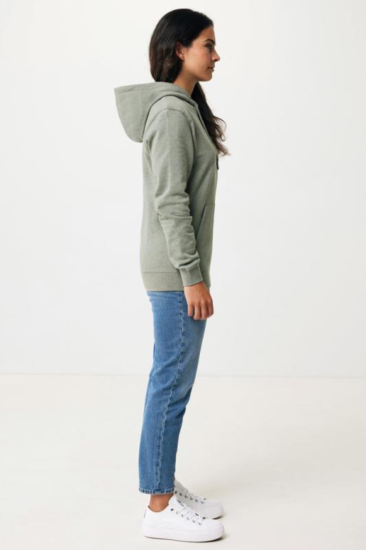 Nefarbená mikina s kapucňou IQONIQ Torres z recykl. bavlny heather green XXL 12