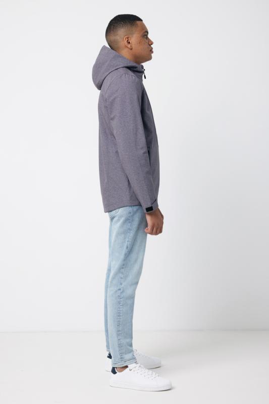 Pánska soft shell bunda IQONIQ Makalu z recykl. polyesteru vulcano heather grey S 7