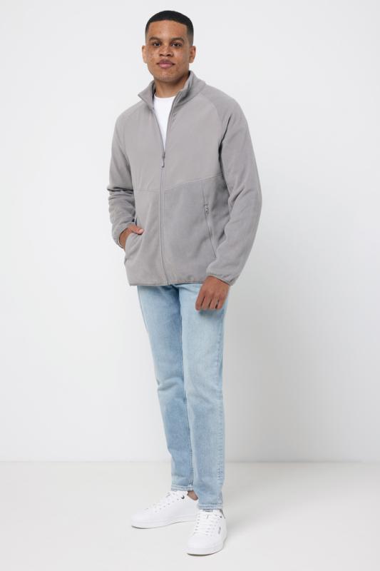 Micro fleece bunda na zips IQONIQ Talung z rec. polyesteru storm grey XXL 6