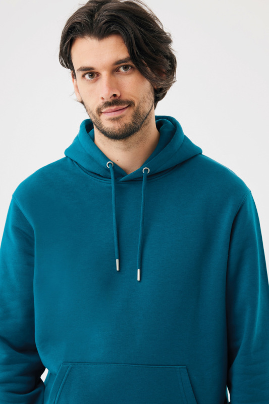 IQONIQ Joshua Unisex mikina s kapucňou z rec. bavlny dark teal XL 9