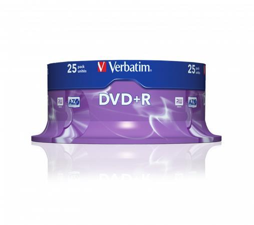 DVD+R disk, AZO, 4,7GB, 16x, 25 ks, cake box, VERBATIM 2