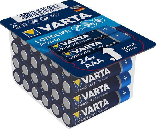 Batéria, AAA mikro, 24 ks, VARTA "Longlife Power"