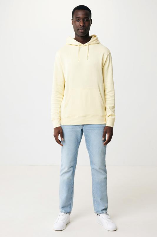 Ľahká mikina s kapucňou IQONIQ Rila z recykl. bavlny cream yellow XXXL 14